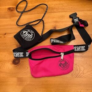 Victoria's Secret PINK Belt Bag Fanny Pack In Hot Pink Victoria Secret koozie